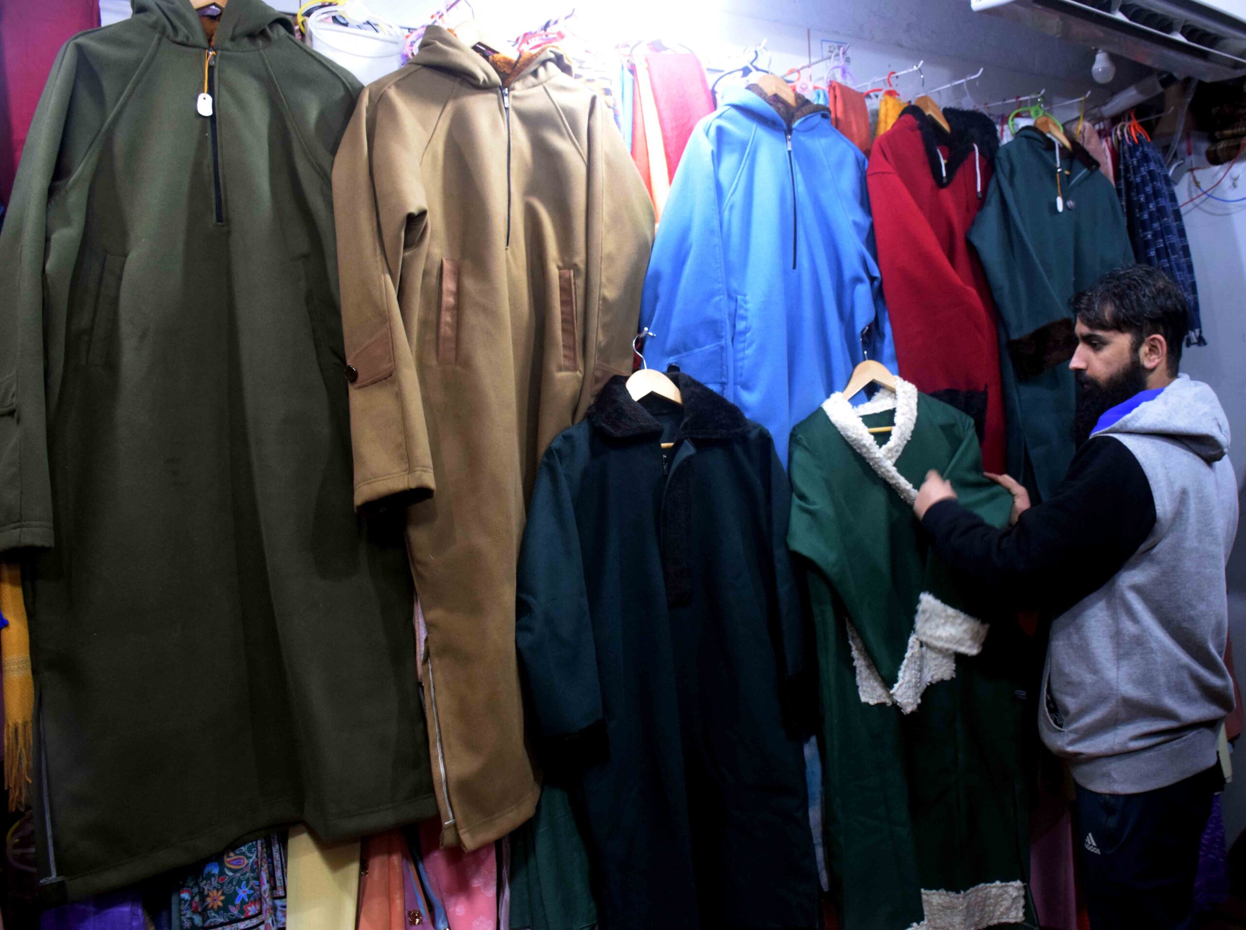 Men Afghan Chitral Coat Chugha Chogha Pakol Patu Wool Jacket Overcoat  Winter | eBay